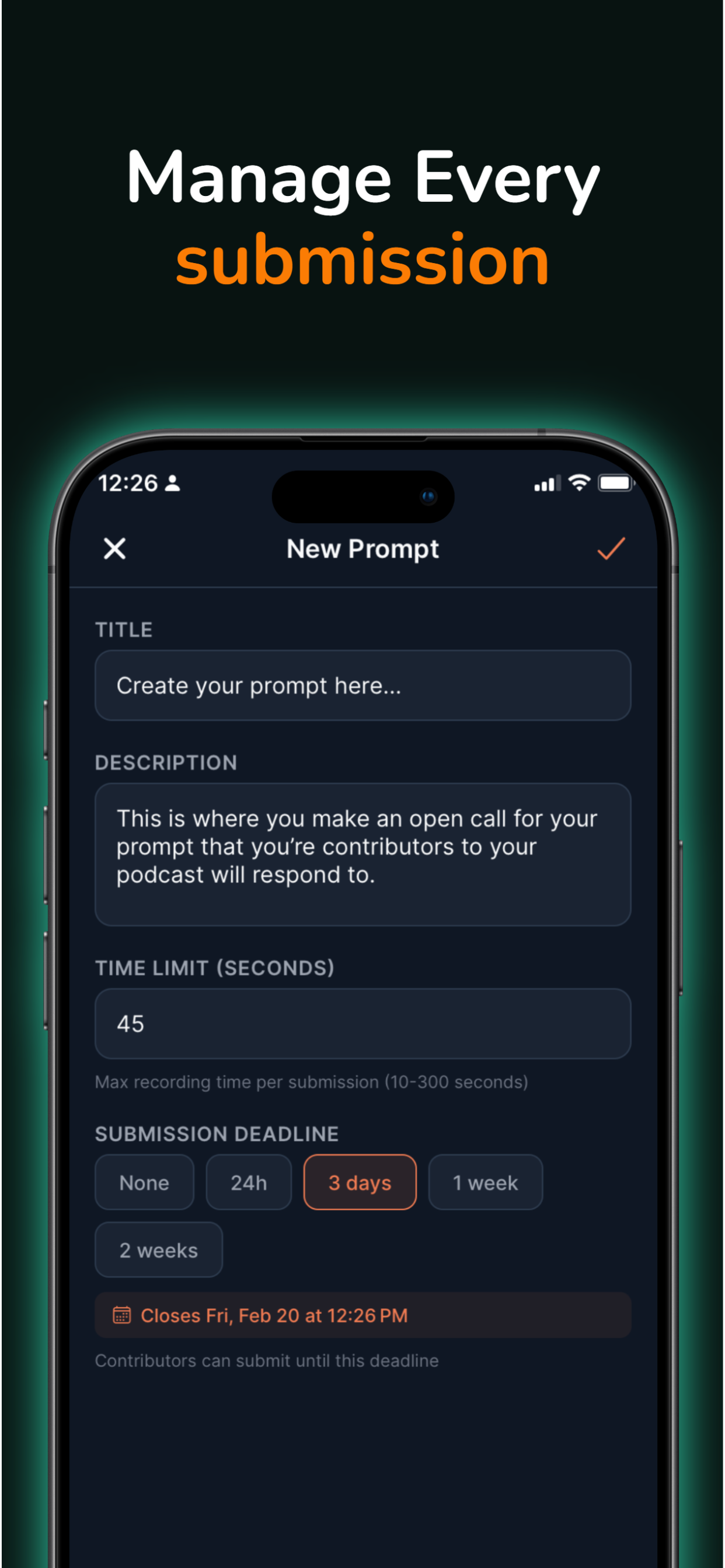 Create a new prompt